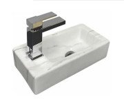 Раковина для ванної VBI Komo R 37х18,5 см кераміка Calcatta VBI-015621