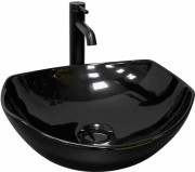 Раковина для ванної VBI Ronta 42х38,5 см кераміка чорний глянсовий VBI-017301