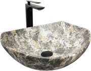 Раковина для ванной VBI Ronta 42х38,5 см керамика Dark Grey Stone Matt VBI-017302