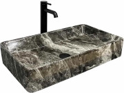 Раковина для ванной VBI Triest 61,5х35 см керамика anthracite marble VBI-012717