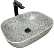 Раковина для ванной VBI Ravenna 46х33 см керамика Space grey matt VBI-011222