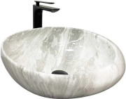 Раковина для ванной VBI Riccia 51х41 см керамика Light stone glossy VBI-017202