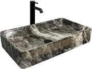 Раковина для ванної VBI Triest 61,5х35 см кераміка anthracite marble VBI-012717