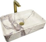 Раковина для ванной VBI Triest 51,5х35 см керамика Stains Sand VBI-012712