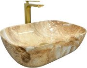 Раковина для ванної VBI Ravenna 45,5х32,5 см кераміка Brown onyx glossy VBI-011223