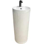 Раковина для ванной VBI Vinici напольная ⌀36 см керамика белый VBI-019015