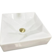 Раковина для ванной VBI Troia 41х40,5 см искусственный камень белый глянцевый VBI-016400