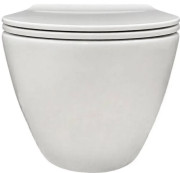 Унітаз підвісний VBI Vulcano M 36х55 см із сидінням кераміка білий VBI-020420