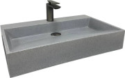 Раковина для ванной VBI Vieste 60х38 см искусственный камень серый матовый VBI-016800
