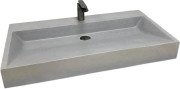 Раковина для ванної VBI Vieste 78,5х45 см штучний камінь сірий матовий VBI-016801