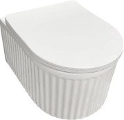 Підвісний унітаз VBI Torcello 36х49,5 см з сидінням кераміка білий VBI-020800