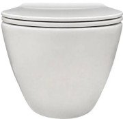 Унітаз підвісний VBI Vulcano M 36х55 см із сидінням кераміка білий VBI-020420