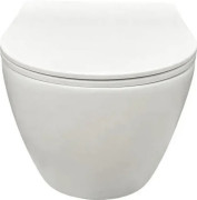 Унітаз підвісний VBI Vulcano 36х48,5 см із сидінням кераміка білий матовий VBI-020415