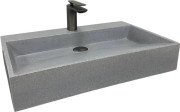 Раковина для ванної VBI Vieste 60х38 см штучний камінь сірий матовий VBI-016800