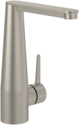 Змішувач для раковини Villeroy & Boch Conum із донним клапаном матовий нікель TVW12700400064