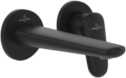 Смеситель для раковины Villeroy & Boch Antao настенный на 2 отверстия матовый черный TVW111002000K5