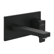 Змішувач для раковини Villeroy & Boch Architectura Square настінний одноважільний матовий чорний TVW125003000K5
