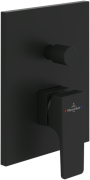Смеситель для душа Villeroy & Boch Architectura Square встраиваемый матовый черный TVS125003000K5