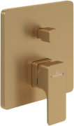 Смеситель для душа Villeroy & Boch Subway 3.0 встраиваемый матовое золото TVS11200300076
