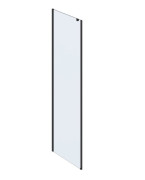 Неподвижная стенка для душа Ravak Roll ROPS-80 профиль черный стекло transparent X90V40300Z1