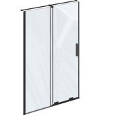 Душові двері Ravak Roll RODP 2-110 розсувна профіль чорний алюмінієвий скло transparent X08VD0300Z1