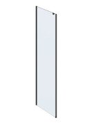 Неподвижная стенка для душа Ravak Roll ROPS-90 профиль черный стекло transparent X90V70300Z1