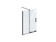 Шторка для ванны Ravak Roll ROVS 2-100 100х150 см профиль черный прозрачное стекло X786A0300Z1