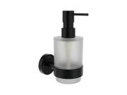 Диспенсер для жидкого мыла Ravak Kona KN 231 с держателем черный матовый X07P1310