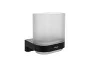 Стакан для зубных щеток Ravak Chrome II CR II 210 с держателем черный матовый X07P1377