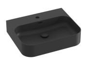 Раковина для ванної кімнати Ravak Ceramic Slim Wall R 55,3х45,2 см кераміка чорний матовий XJX0D155005