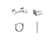 Смеситель для ванной Ravak Eleganta с душевым гарнитуром хром глянцевый X07S133