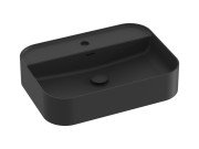 Раковина для ванної кімнати Ravak Ceramic Slim Shelf R 55х40 см кераміка чорний матовий XJX0D155004