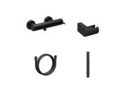 Смеситель для душа Ravak Espirit с душевым гарнитуром матовый черный X07S130