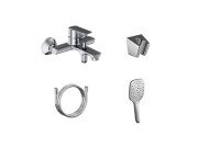 Смеситель для ванной Ravak Life с душевым гарнитуром хром глянцевый X07S109