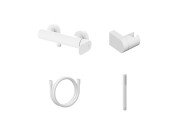 Змішувач для душу Ravak Eleganta з душовим гарнітуром матовий білий X07S139