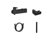 Змішувач для душу Ravak Chrome II з душовим гарнітуром матовий чорний X07S122