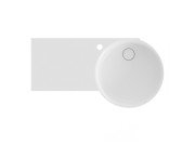 Раковина для ванної Ravak ARC 82,8х43,6 см полиця зліва литий мармур білий XJXL1283000