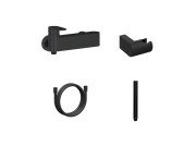 Смеситель для душа Ravak Chrome II с душевым гарнитуром матовый черный X07S122