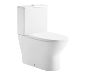 Унітаз-компакт підлоговий Ravak Concept Slim Combi RimOff 38,5х61 см з сидінням кераміка білий глянець RKUM100010