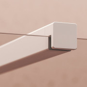 Тримач для душової перегородки Ravak W SET-100 Free білий матовий GWD01000E001