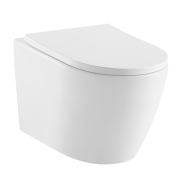 Підвісний унітаз Ravak Concept Storm RimOff 37х53 см з сидінням кераміка білий глянець RKUM000009