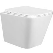 Унитаз подвесной Ravak Concept Cube RimOff 35х48 см с сиденьем керамика белый глянец RKUM000010