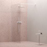 Душова перегородка Ravak Walk-In Wall 130 см профіль білий матовий скло transparent GW9WJ0E00Z1