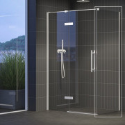 Неподвижная стенка для душа Ravak Cool! COPS-80 профиль белый матовый стекло transparent X9VV40E00Z1