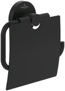 Тримач для туалетного паперу Villeroy & Boch Elements - Tender із кришкою матовий чорний TVA151013000K5