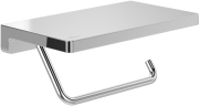 Держатель для туалетной бумаги Villeroy & Boch Elements - Striking с полкой хром TVA15202300061