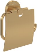 Тримач для туалетного паперу Villeroy & Boch Elements - Tender із кришкою матове золото TVA15101300076