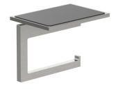 Тримач для туалетного паперу Kludi Vela C з полицею нікель брошурований PVD 31971N5