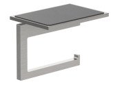 Держатель для туалетной бумаги Kludi Vela C с полкой брашированный никель PVD 31971N5