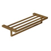 Утримувач для рушників Kludi Vela C з полицею брашована бронза PVD 31989N1